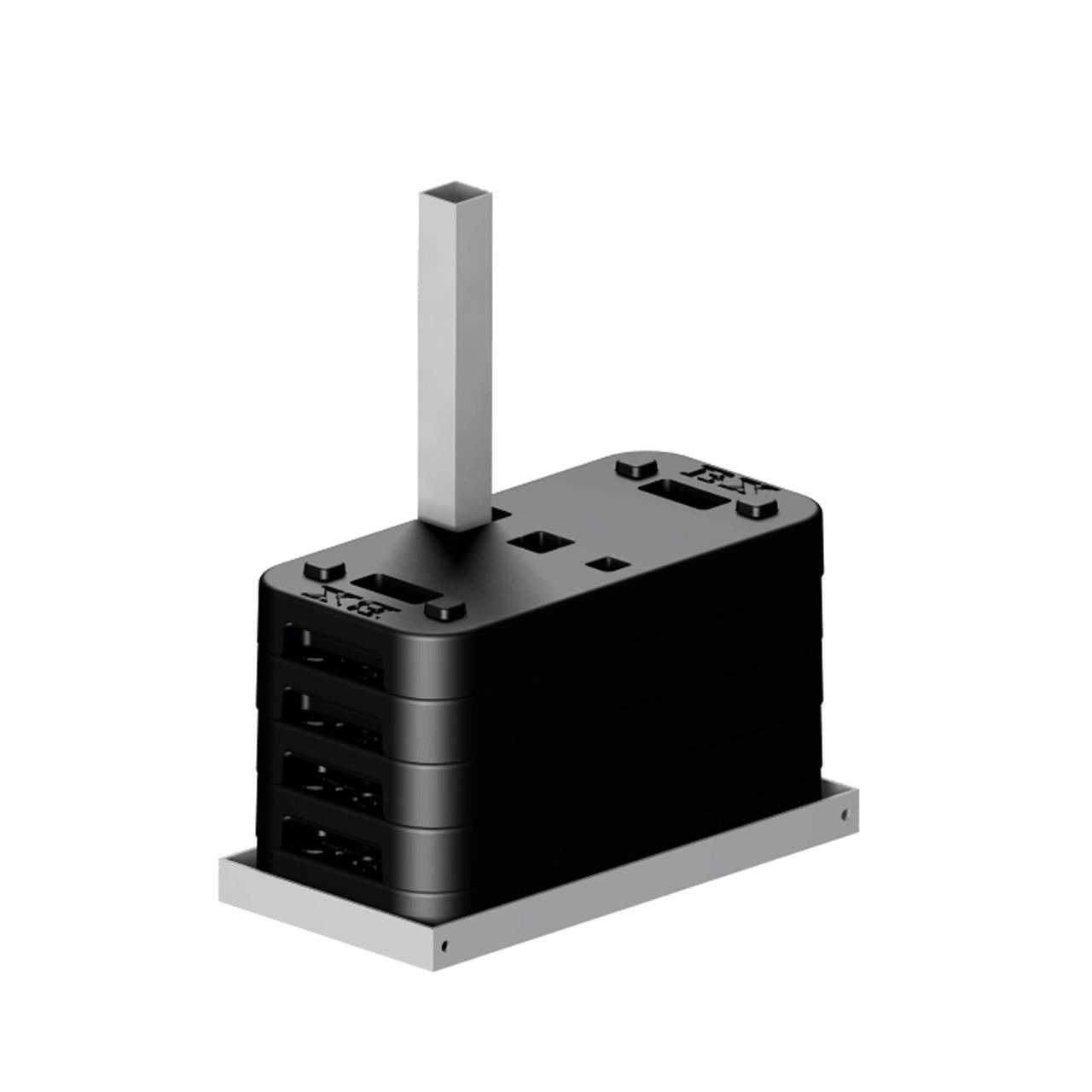 Stolpfot STABIL R6 130kg med 92m fotstöd