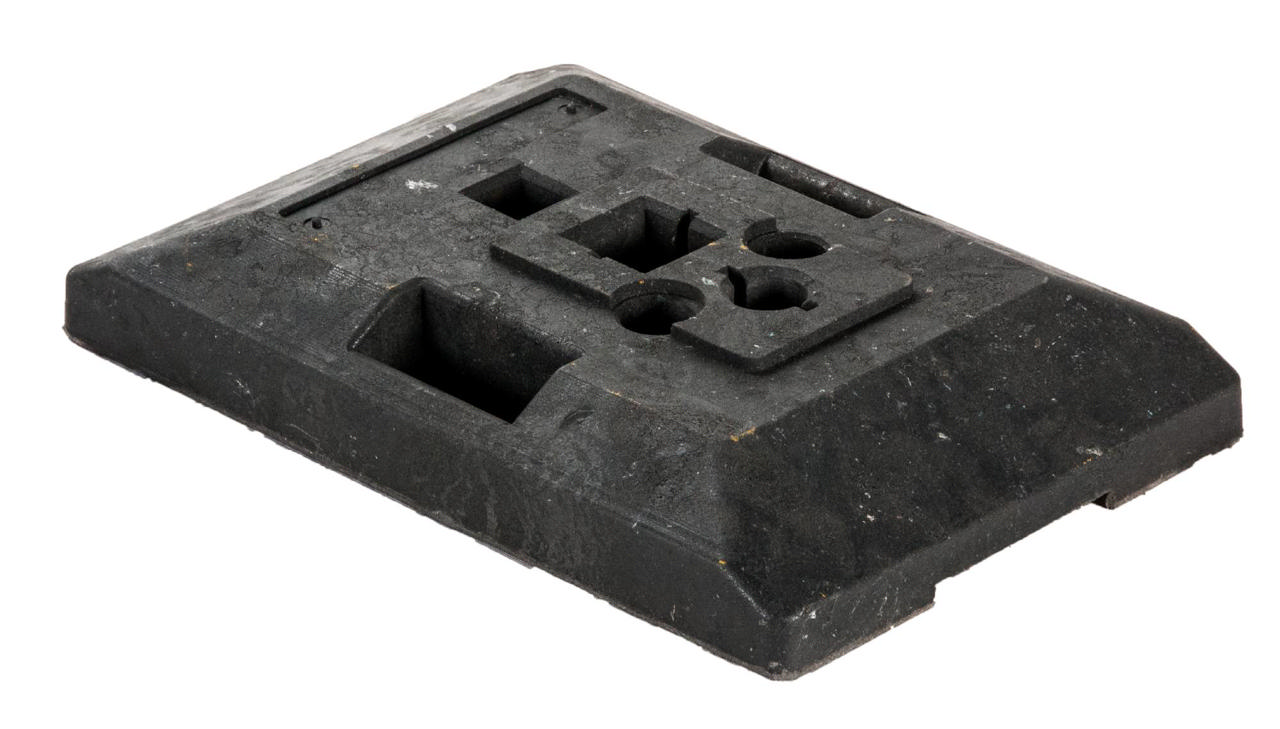 Belastnings-fot till 60x60 stolpe 20kg 