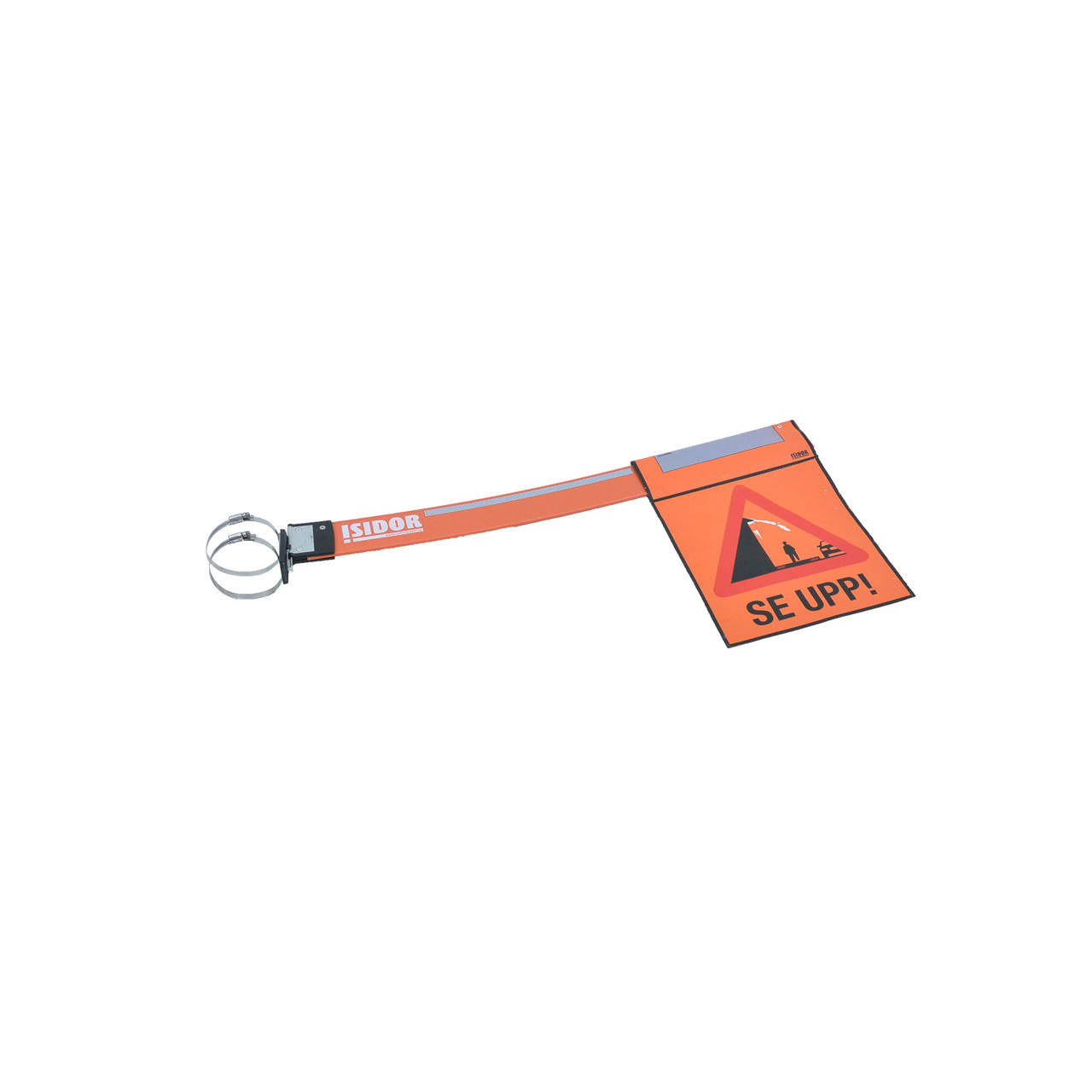 Isvarningsflagga Isidor Kort bom