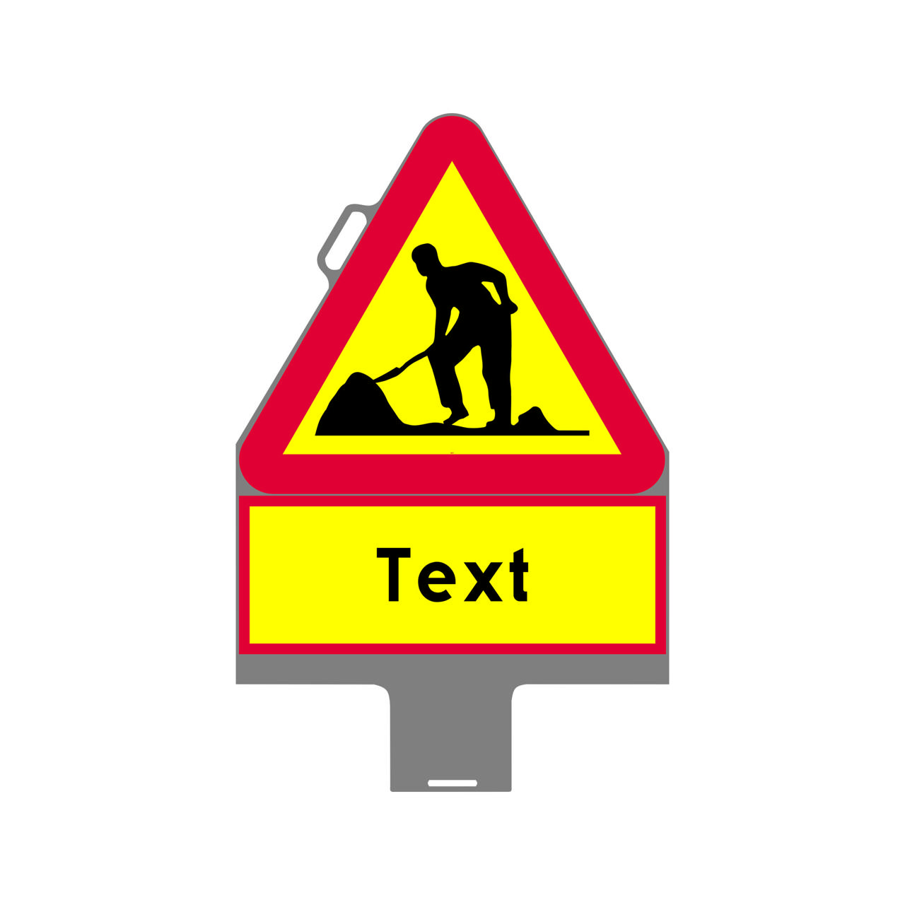 Varning A20 + T-Tavla N FL HR handtag plast