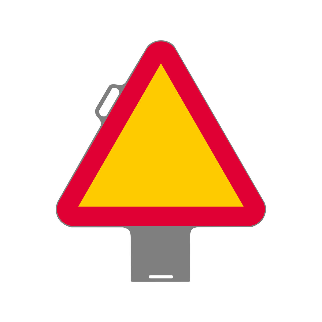 Varning Handtag plast neutral HR