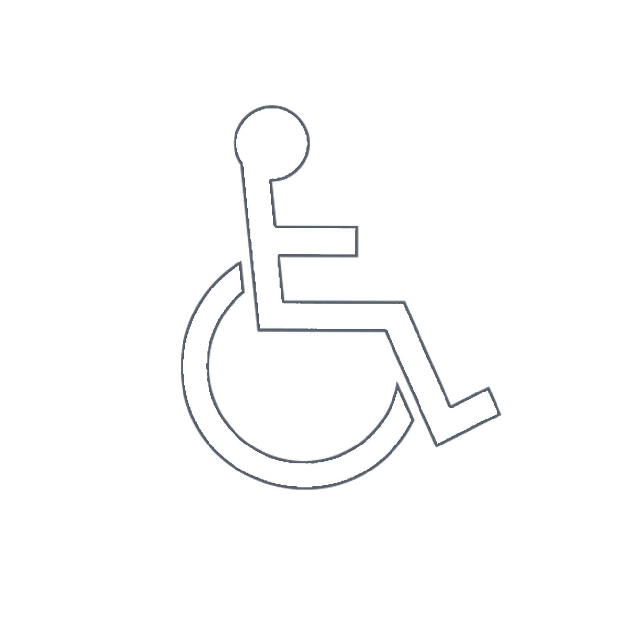 Handikappsymbol premark 1200x1010mm 5 st/förpackni