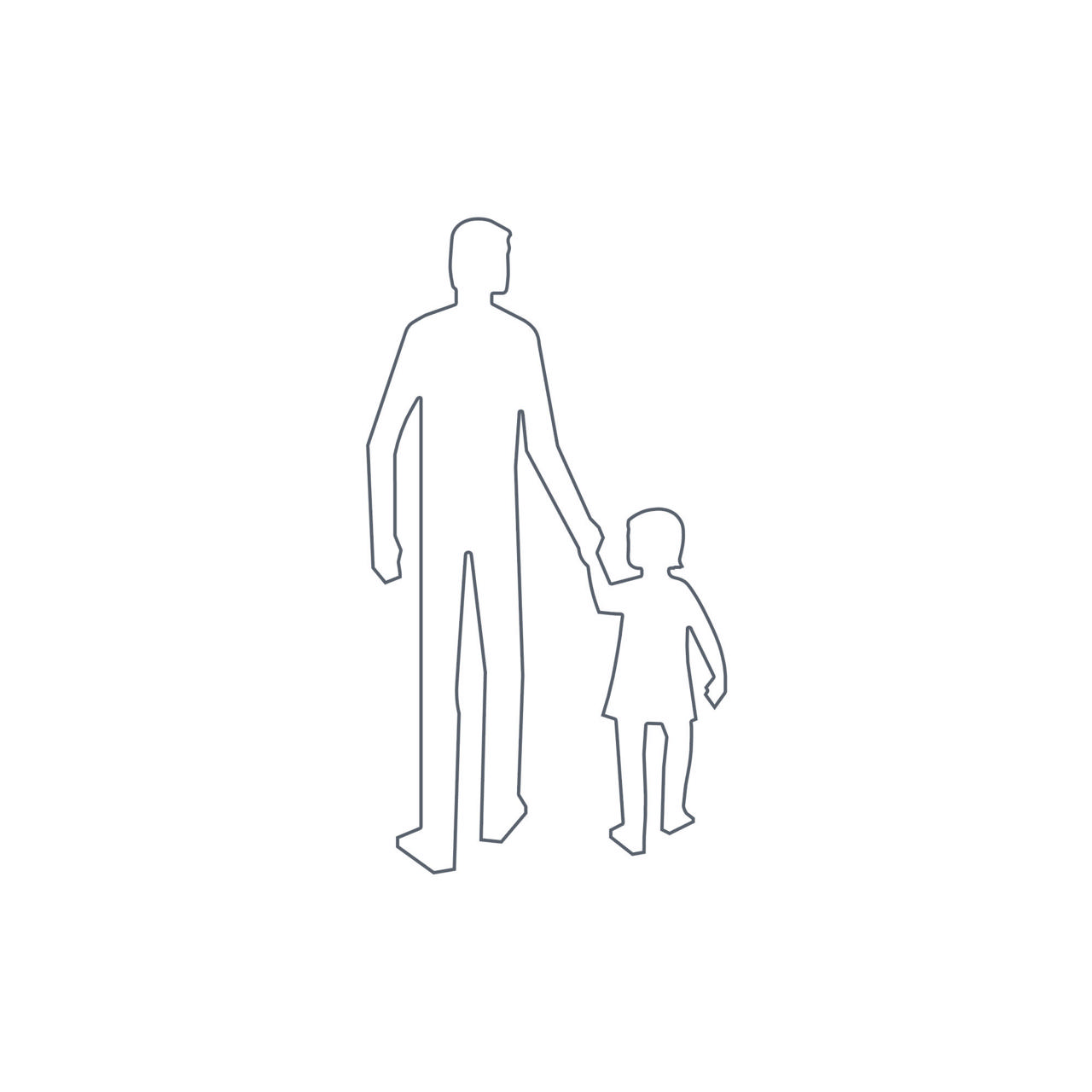 Fotgängare premark 1000x550mm 5st/förpackning