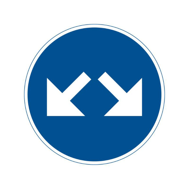 Påbud D2-3 plast N HR inkl. variofäste