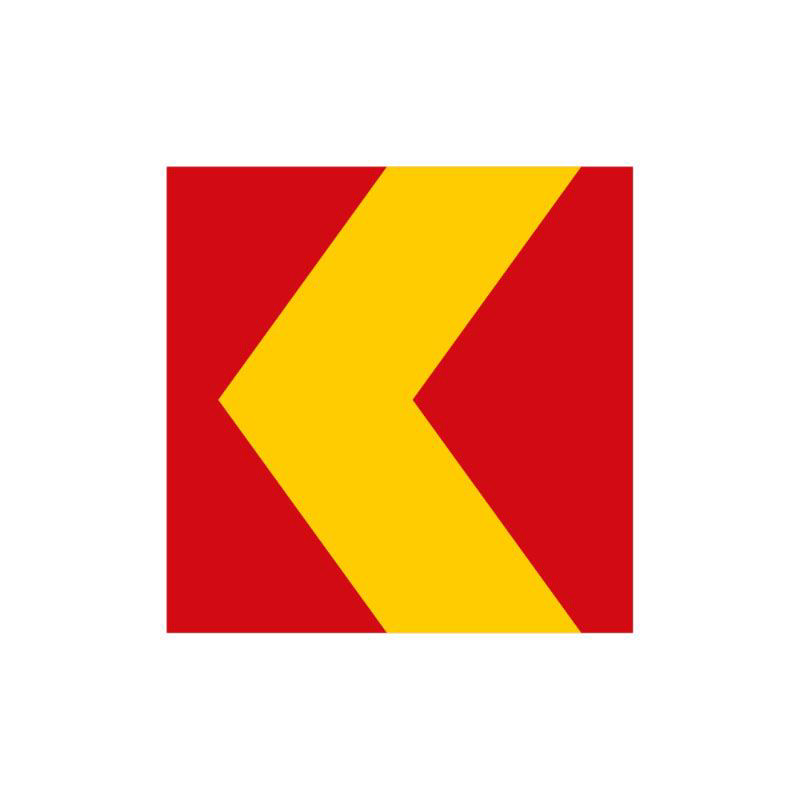 Markeringspil X1 600x600mm plast R/G FL HR