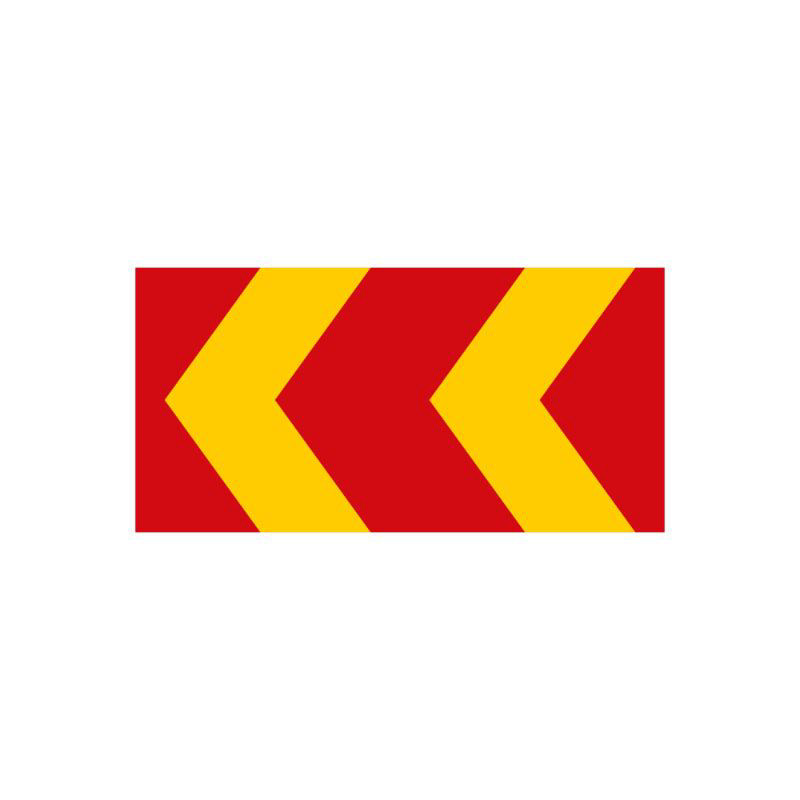 Markeringspil X1 1200x620mm plast R/G FL HR