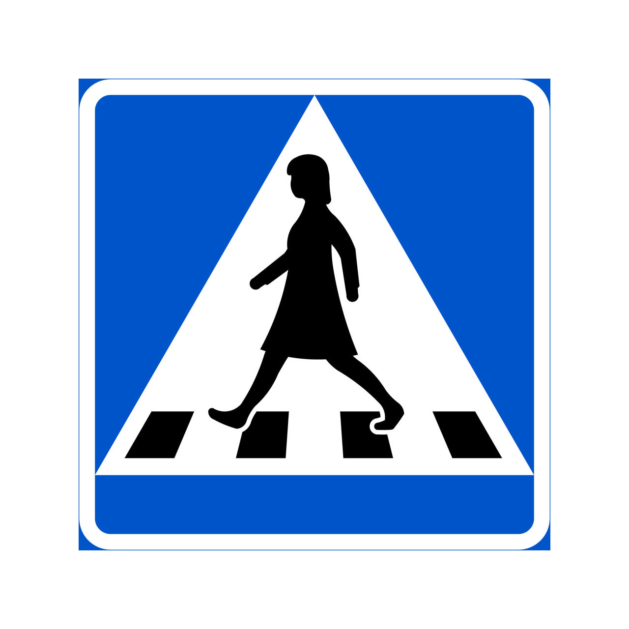 Väjning B3-2 Enkelsidig Övergångsställe