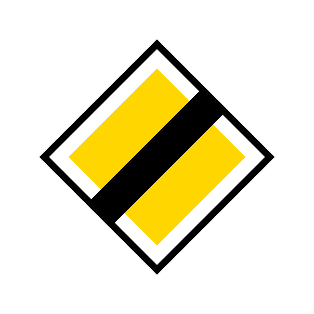 Väjning B5 Huvudled upphör