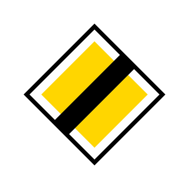 Väjning B5 Huvudled upphör