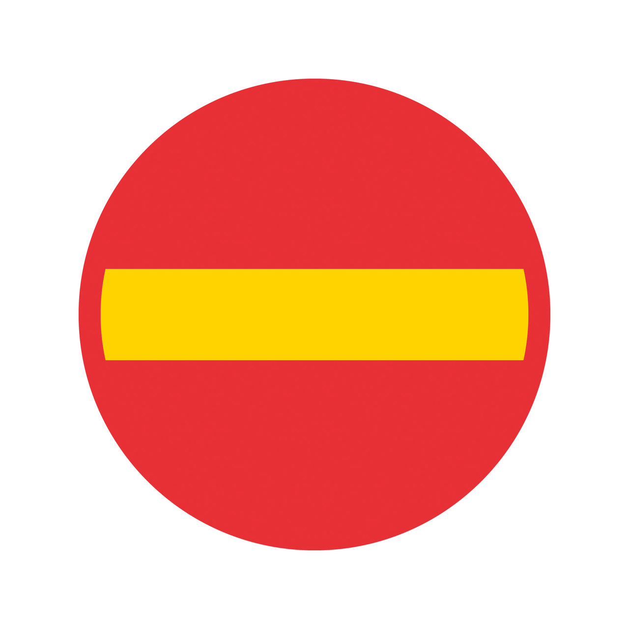 Förbud C1 Konvex Förbud mot infart med fordon