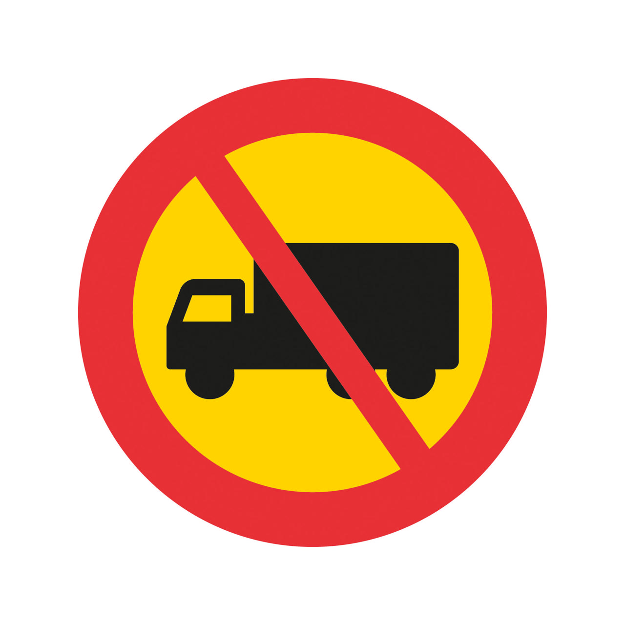 Förbud C7 Förbud mot trafik med tung lastbil