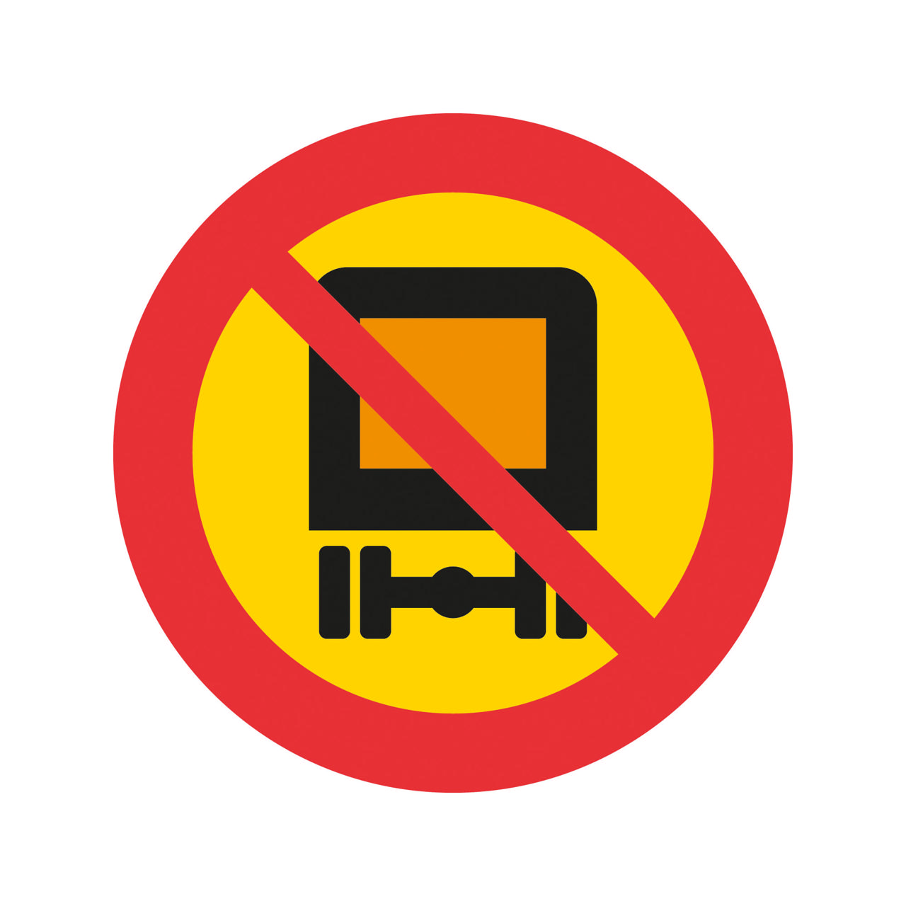 Förbud C9 Förbud mot trafik med fordon lastat med farligt gods