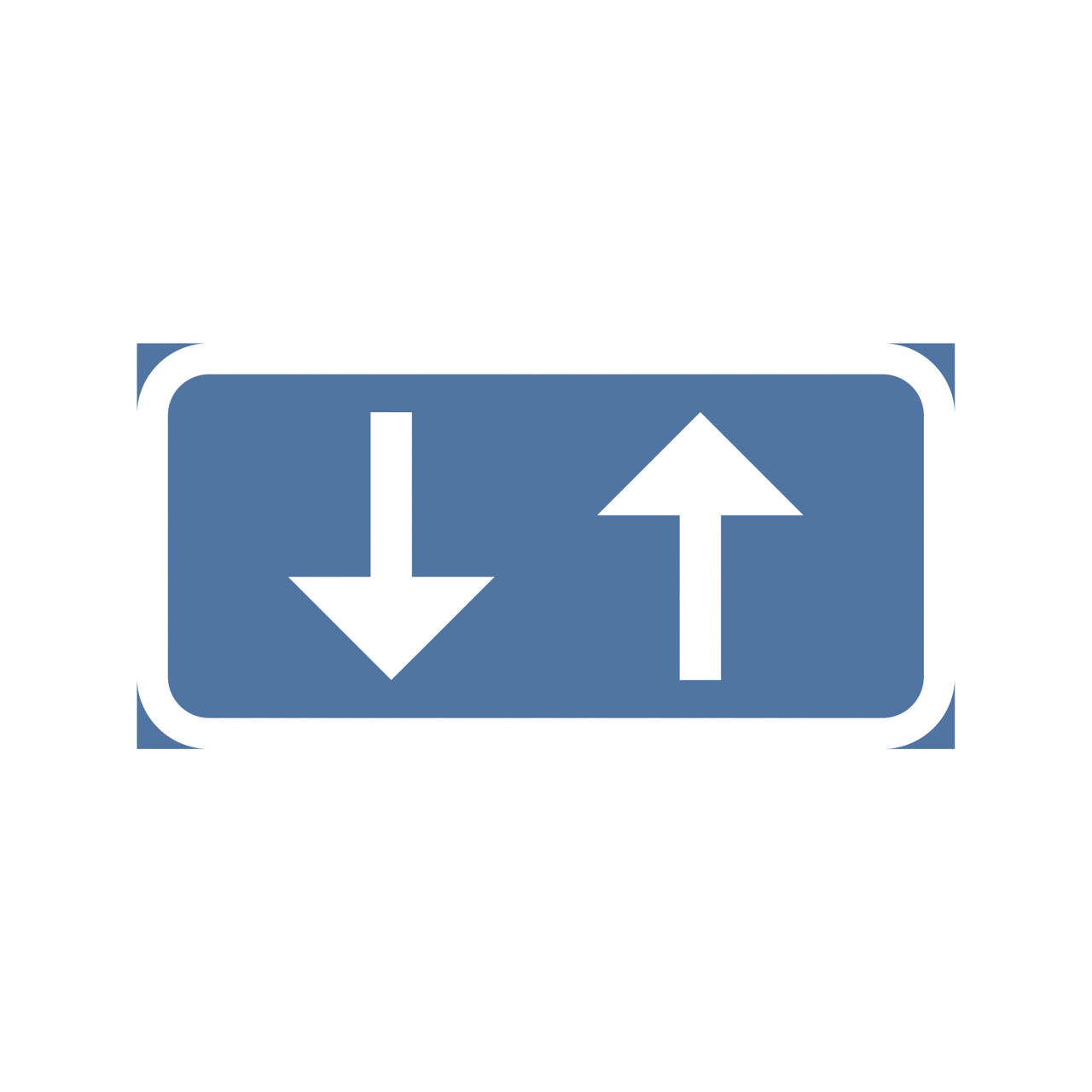 T-tavla T22 Dubbelvisande Trafik 400x200mm