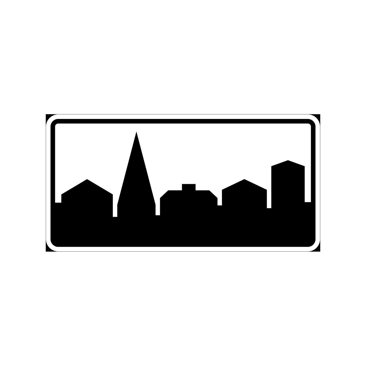 Anvisning E5 Tättbebyggt område utan ortsnamn 1200x600mm