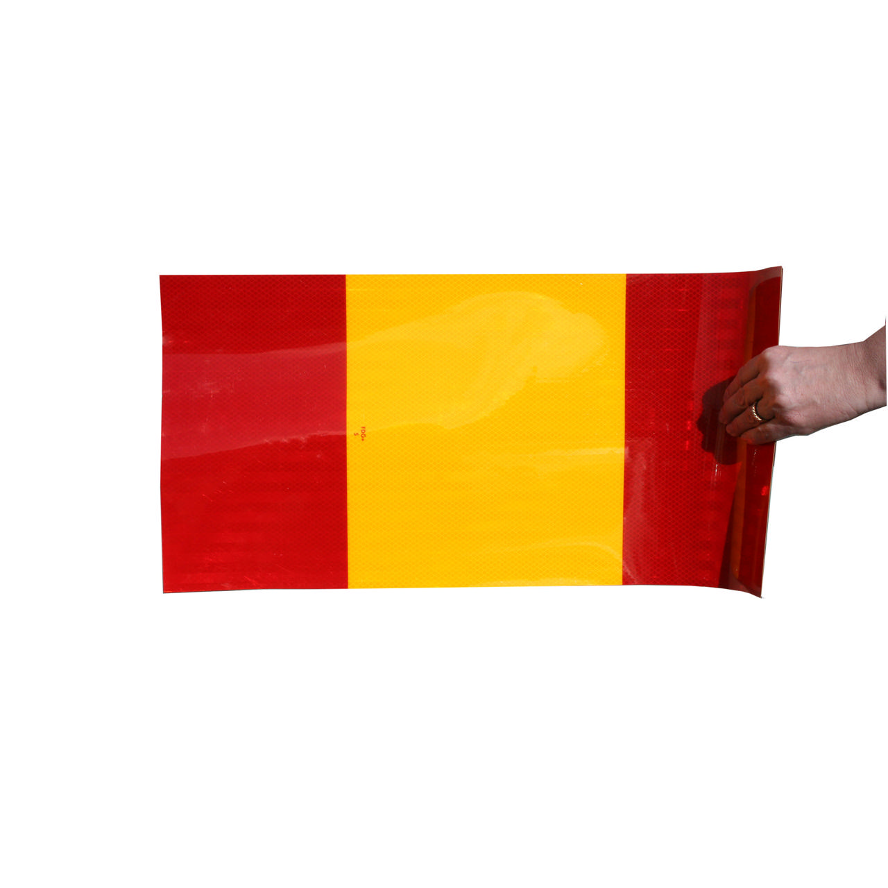 Magnet fordonskylt X2 G/R Fluorescerande H=300mm