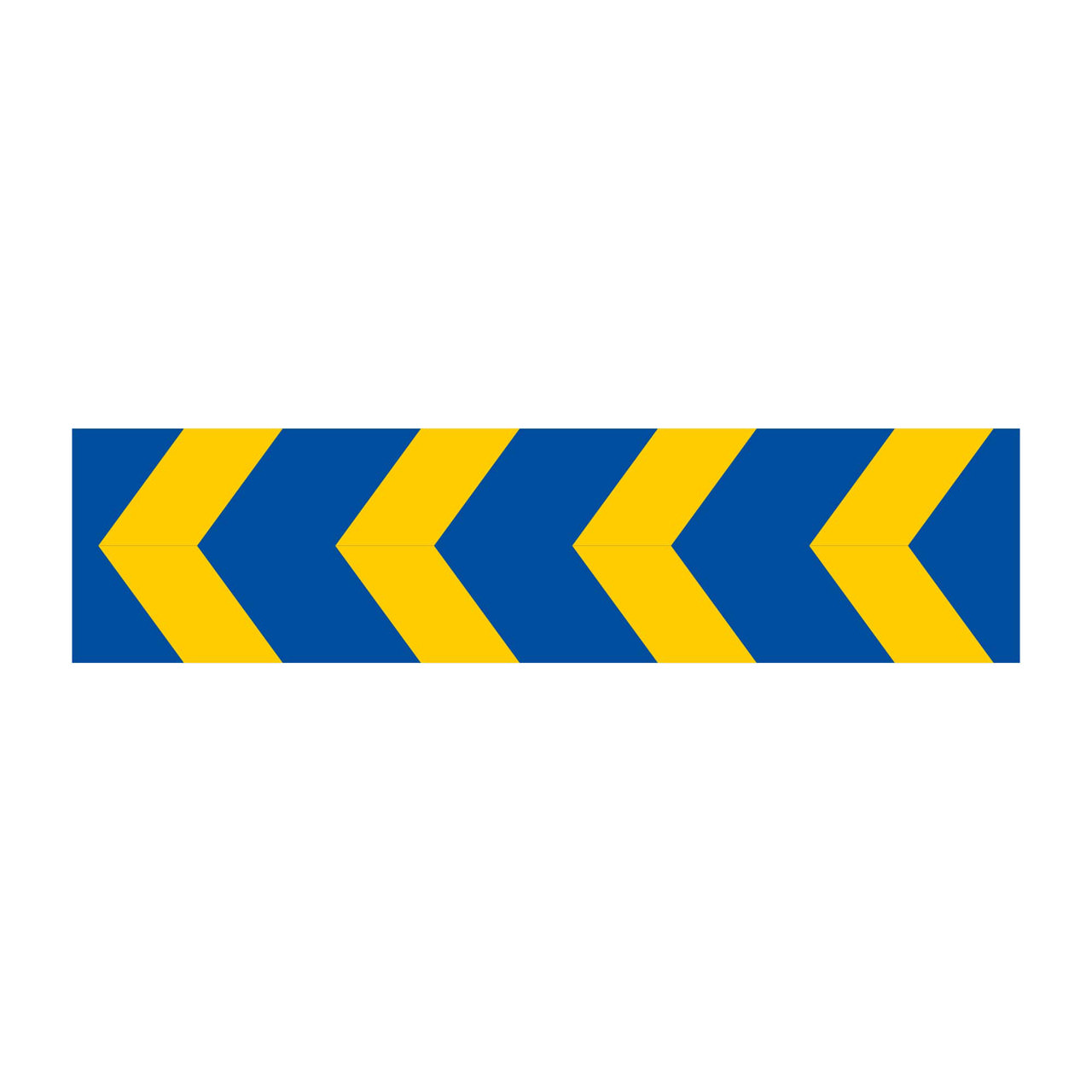Markeringspil X1 blå/gul 2400x600mm
