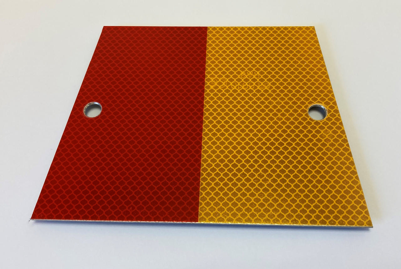 Reflex 200/160x150mm R/G för Zuggan, planplåt