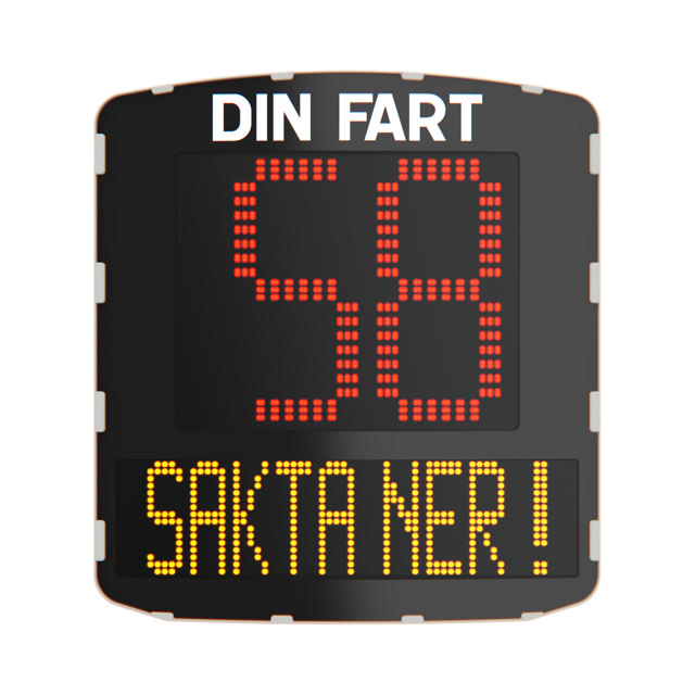 Evolis Vision hastighetspåminnande display